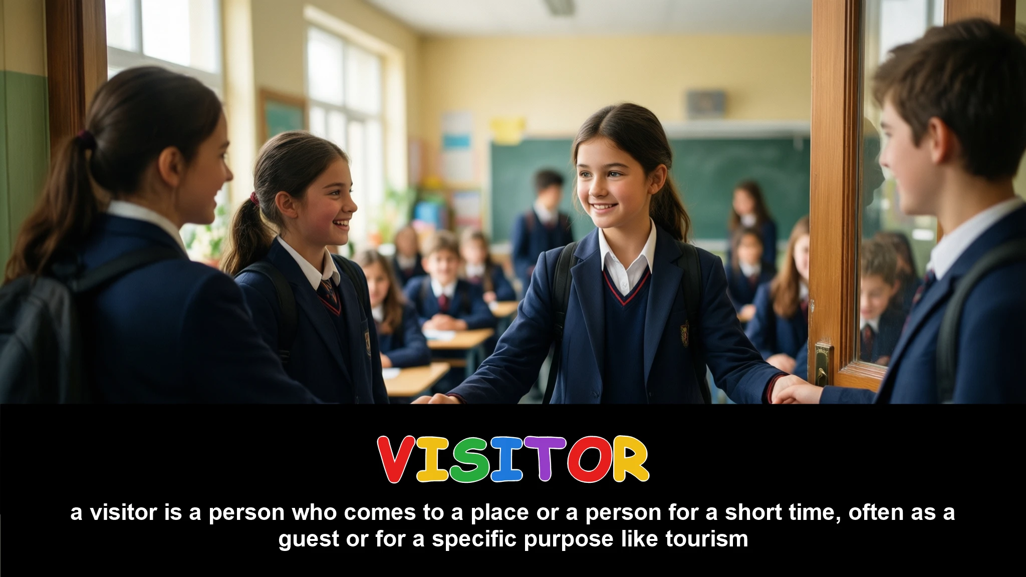 English Illustration for visitor